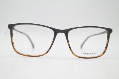 Glasses ROY ROBSON 60097 Gray Brown Oval Eyeglass Frame New