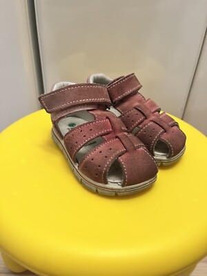 Bama  Mädchen Sommer Sandalen Leder Riemensandalen Klettriemen Schuhe Gr 23