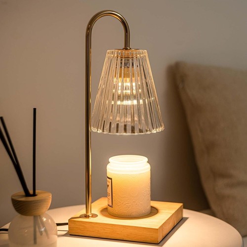 Candle Warmer Lamp with 2 Bulbs Night Light with Timer & Dimmer for Home Decor