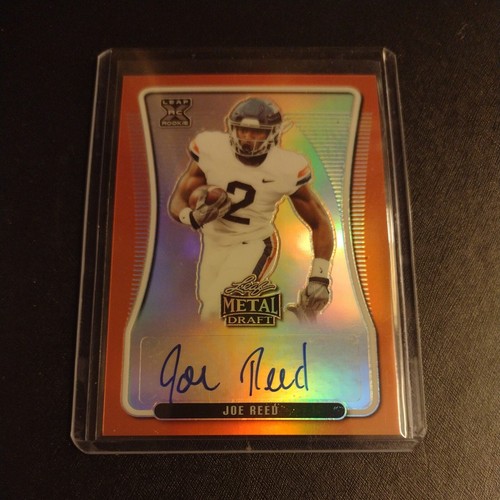 #3/7 Joe Reed Orange Rookie Auto 2020 Leaf Metal Autograph Card ...