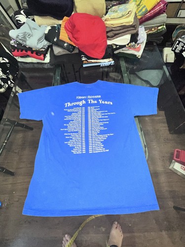 T-shirt vintage Kenny Rogers 2005 tour concerto uomo grande - Foto 10 di 15
