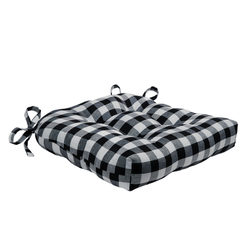 Gingham Plaid Checkered Country Farmhouse Chair Cushions - Assorted Colors - 第 13/54 張圖片