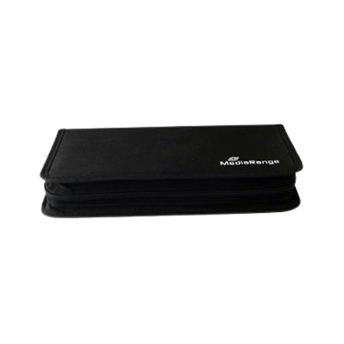 1 x Storage Black Zip Wallet Storing 48 CD DVD Blu-ray Discs Nylon Carry Case - 第 4/12 張圖片