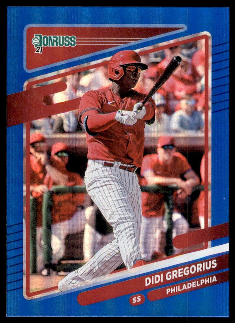 2021 Donruss #100 Didi Gregorius Holo Blue