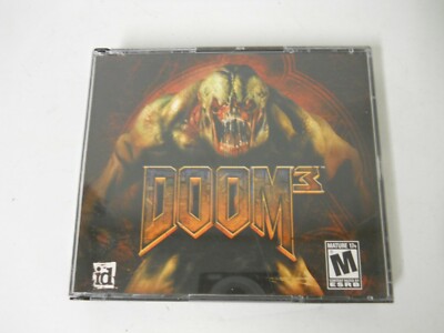 2004 id Software Activision DOOM3 CD-ROM PC Computer Video Games Disc Rate M 