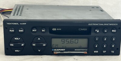 RARE BLAUPUNKT WOODSTOCK DJ DMS HIGHPOWER RDS RADIO CASSETTE DUALDRIVE TAPEDECK