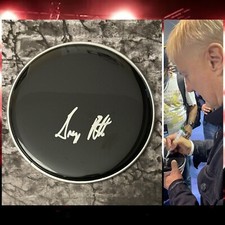 GFA David Lee Roth's Drummer GREGG BISSONETTE Signed 10" Drumhead G6 COA