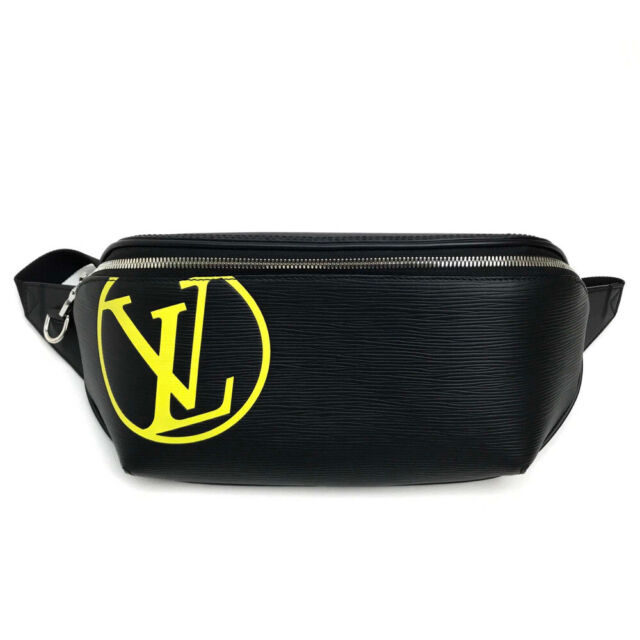 Virgil Abloh Black and Damier Graphite Coated Canvas and Calfskin Campus  Bum Bag Silver Hardware, 2019