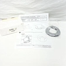 NEW ACC640 PEERLESS INDUSTRIES CHROME ESCUTCHEON RING 2" INTERNAL DIA 4" EXT