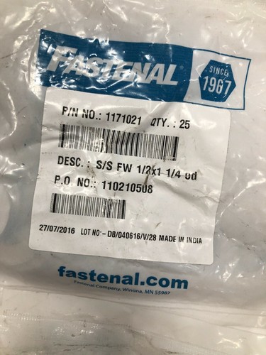 340pcs Fastenal Stainless Steel 18-8 Small OD Flat and Medium Split Lock Washers - Picture 2 of 8