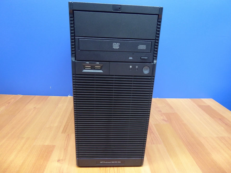 HP PROLIANT ML110 G6 сервер Intel i3-530 2,93 ГГц 16GB 4 x 320GB RAID 510078-b21 - Изображение 3 из 4