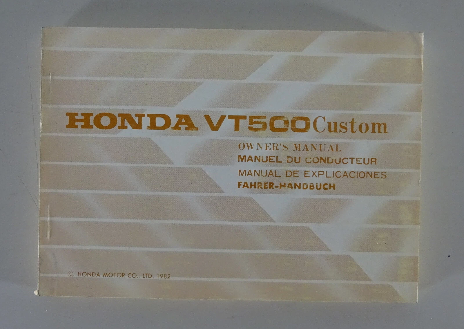 Operating Instructions / Manual Honda Shadow VT 500 Custom Type PC 08 Year 1982