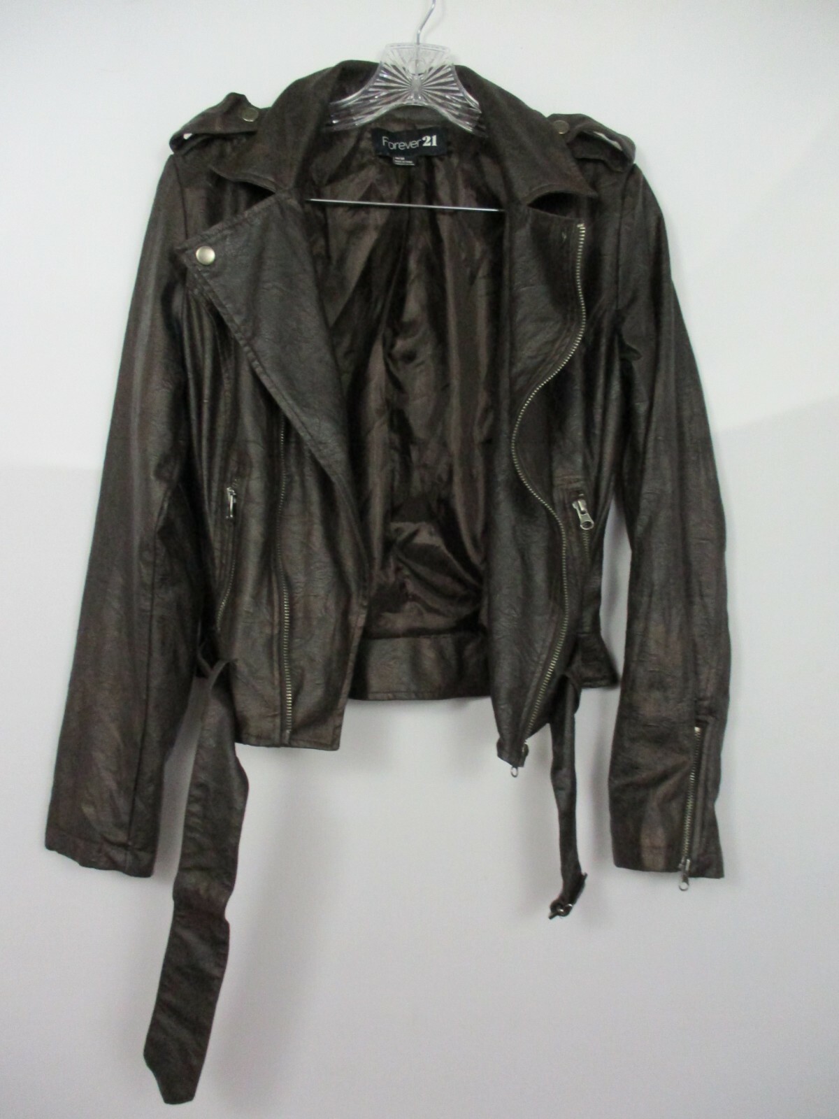 Forever 21 Brown Polyurethane/Polyester Women's M… - image 10