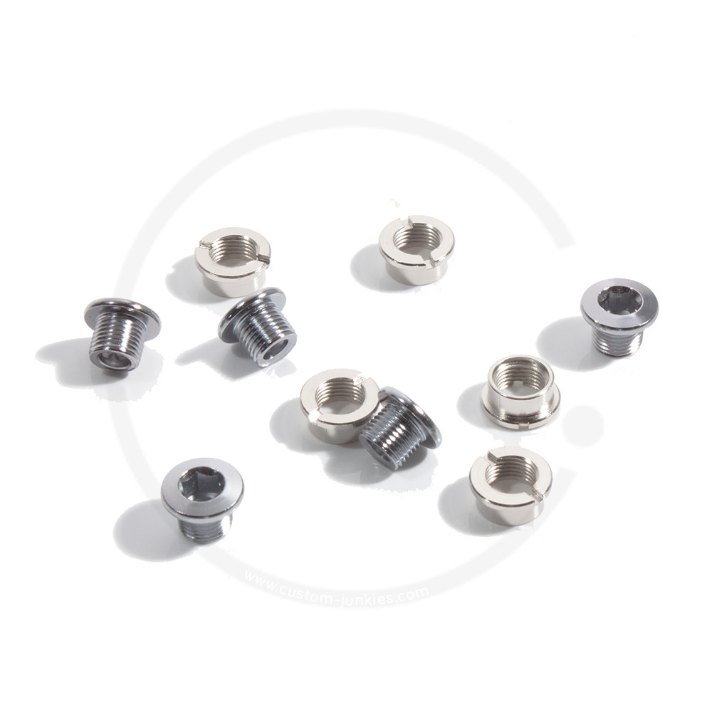 Single Speed Steel Chainring Bolts | silver