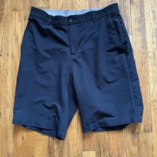 Nike Men  s Medium Black Golf Shorts Dri-Fit Polyester Stretch Off Course