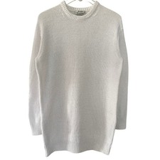 Acne Studios Women's Cotton Crewneck Sweater XS Cream White Knitted