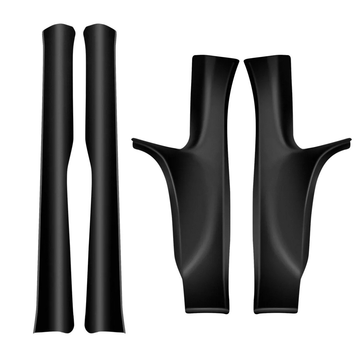 Tesla Model 3 2021-2023 Matte TPE Door Sill Protector Set Front & Rear