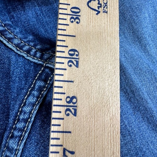 Massimo Womens Size 16 Straight leg Denim Jeans 100% Cotton 29" Inseam - Picture 9 of 12