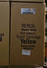 Genuine Xerox 106R01220 Phaser 6360 High Yield Toner Cartridge, Yellow, OEM