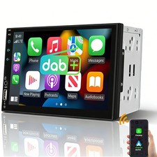 Doppel 2 DIN 7 Zoll DAB+ Autoradio Apple Carplay Android Auto BT USB MP5 Player