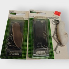 LOT OF 3 Vintage Heddon Meadow Mouse 9800 GM Topwater Gray Mouse Freshwater Lure