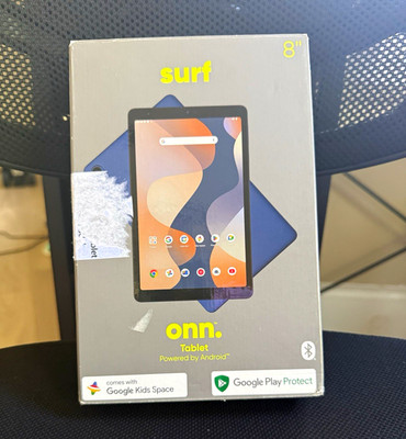 onn. surf 8'' Tablet 32GB 3GB RAM Android 14 Blue Wi-Fi Bluetooth