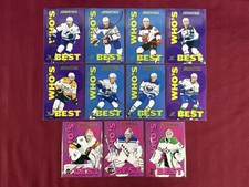 2023-24 Upper Deck Credentials Hockey Who’s Best (11) Card Lot - No Duplicates