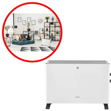 Chauffage d'Appoint Radiateur Convecteur Électrique 2000W Mobile Thermostat