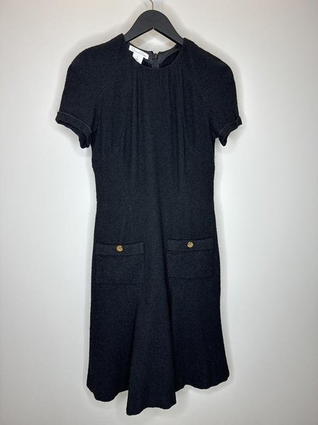 Damen Oscar de la Renta Kleid Schwarz Nylon 38 / M /