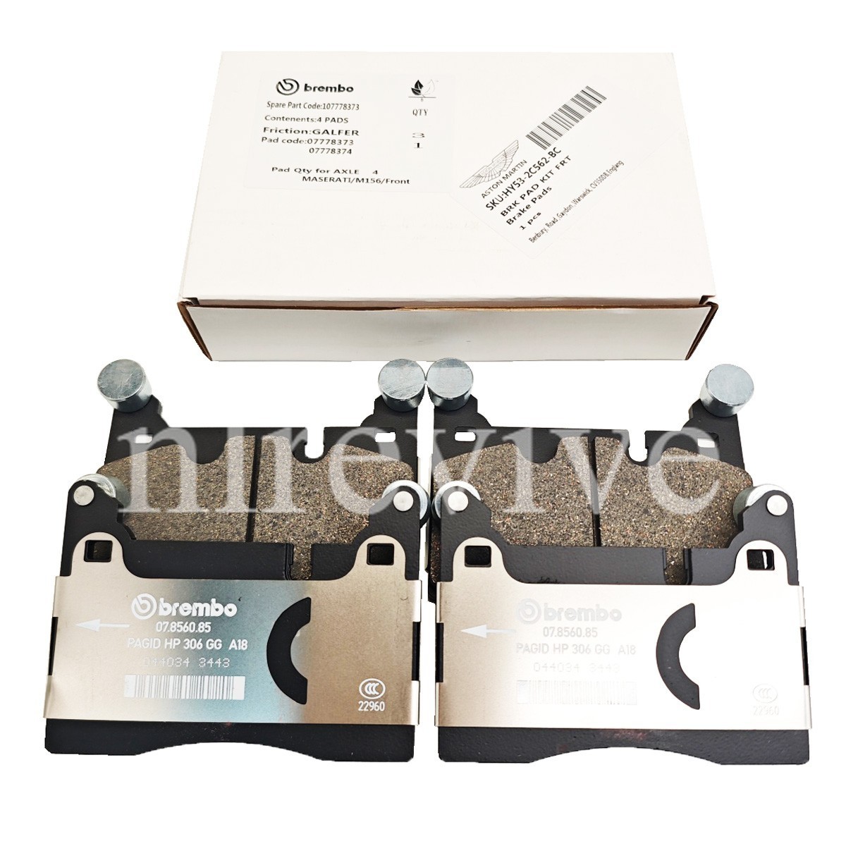 Aston Martin DB11 Front Brake pad sets Set P/N HY532D007BC