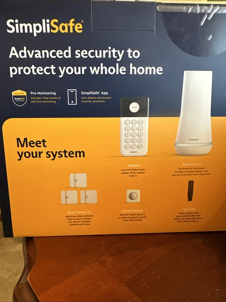SimplySafe Home Security System 7 Piece Kit NEW UNOPENED IN BOX - Image 2 of 3