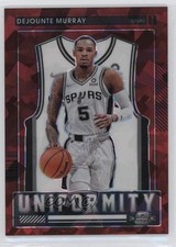 2021 Contenders Optic Uniformity Red Cracked Ice Prizm Dejounte Murray #23 p8v