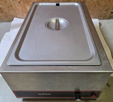 Winco FW-S500 Commercial Portable Steam Table Food Warmer 120V 1200W, Stainless