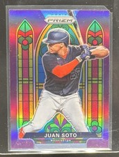 2021 PANINI PRIZM STAINED GLASS PURPLE #SG-3 JUAN SOTO NATIONALS