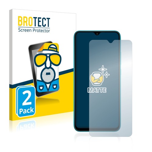 2x BROTECT Schutzfolie Entspiegelt für Xiaomi Redmi 9A Matt Antireflektierend