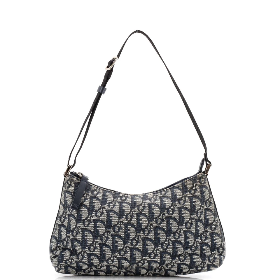 Bolso de Hombro Christian Dior Vintage Trotter Pochette Lona Diorissimo Pequeño