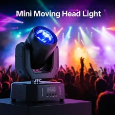 LED Beam RGBW Moving Head Light 80W Stage DJ Disco Bar DMX Spot Lighting Show