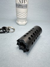 5/8-24 .308 7.62 Recoil Compensator Muzzle Brake Steel New MB17 .355