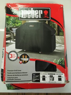 NEW Weber 7757 Genesis 300 Series Premium Grill Cover, OPEN BOX