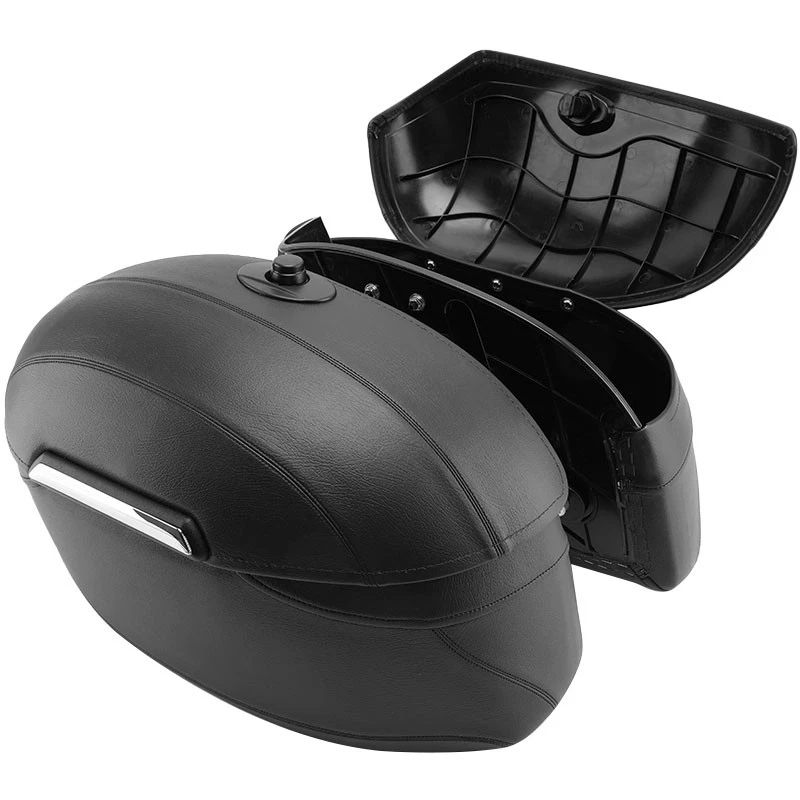 Hard Bags Saddlebags & Heavy Duty Mounting Kit For Harley Sportster 883 1200 04+ - Image 3 of 4