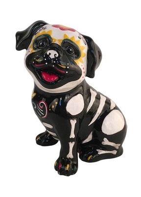 20605 Baxter Day of The Dead Dog Figurine