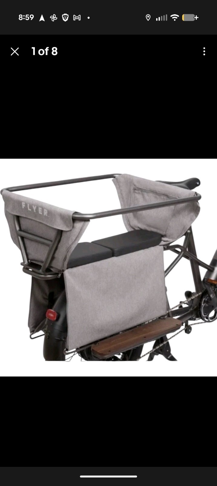 Radio Flyer Kid & Cargo Carrier Holds 2 Kids AC804 For Flyer L885 E Bike Bicycle