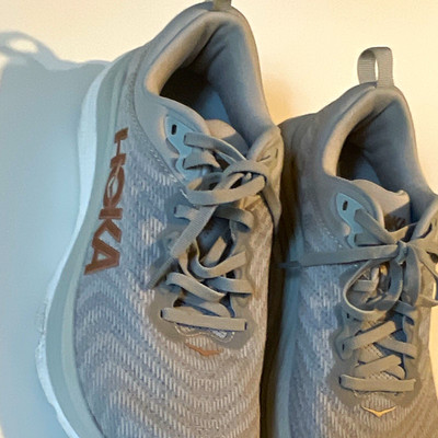 HOKA Gaviota 5 Gray Low Top Lace-Up Athletic Sneakers Width B