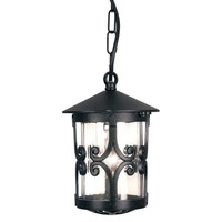 Schwarz Durchsichtig Klassisch HäNgelampe Pendelleuchte AußEnlampe Garten IP23