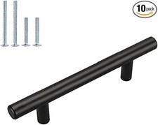 Black Drawer Pulls Cabinet Handles 10-Pack Ca...