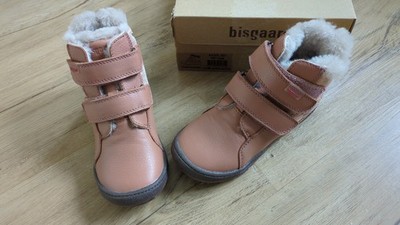 Stiefelette Boots Bisgaard neu Gr 29 SIL 19cm Glitzereffekt Schurwolle Leder