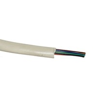 Flat Telephone Cable 8 Poles 8P Black 2 Meters