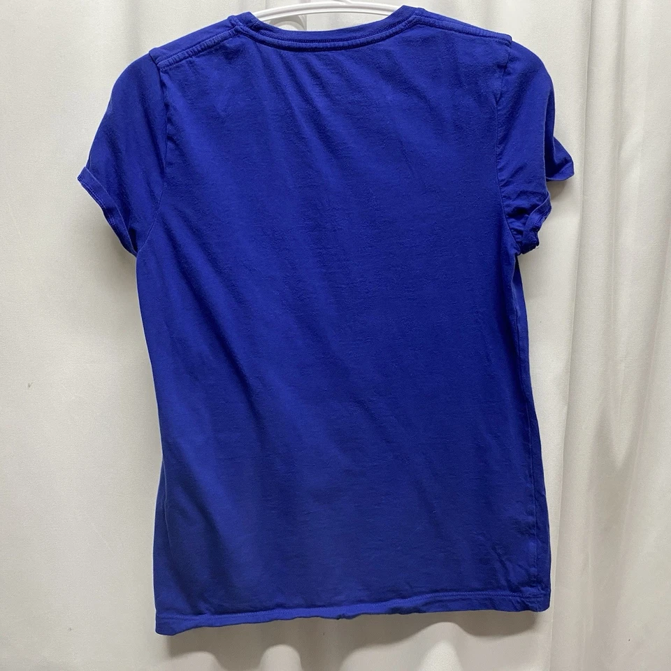 Los Angeles Dodgers Niñas XL 14-16 Camiseta Brillo Brillo Manga Corta Azul Foto 2 de 4