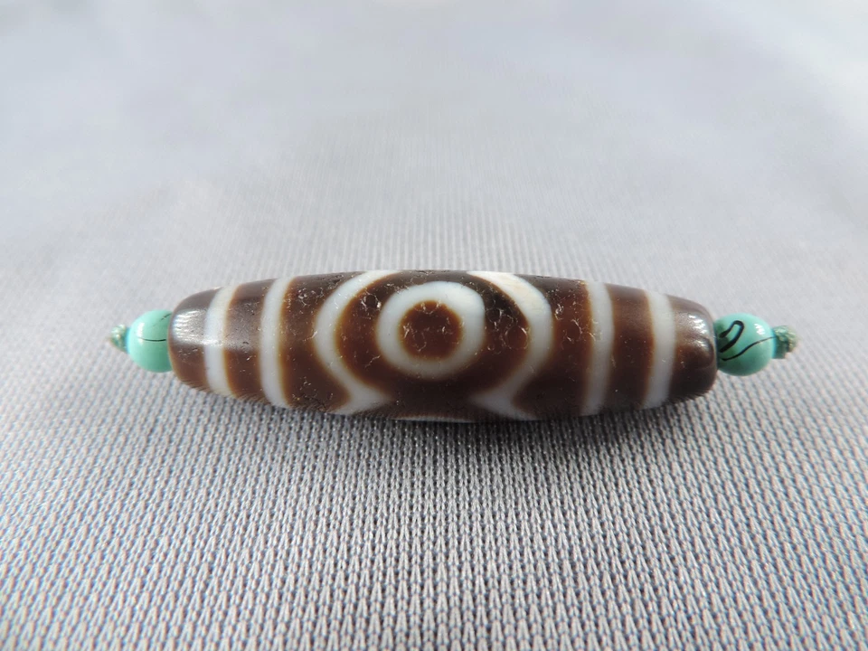 Pulsera Colgante Amuleto Cuentas Dzi Ágata Antigua Tibetana 3 Ojos Cuentas Gzi A4 Foto 3 de 4