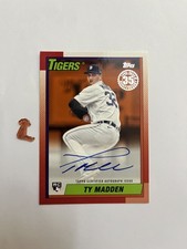2025 Topps Update Ty Madden 13/25 Auto 1990 Tigers #90B2-TM